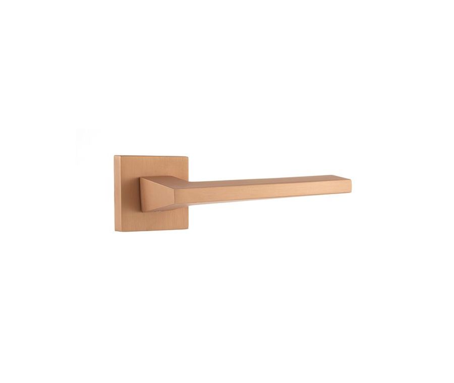 Set Forme FMS136USC Urban Satin Copper Lorena Lever on Square Minimal Rose 