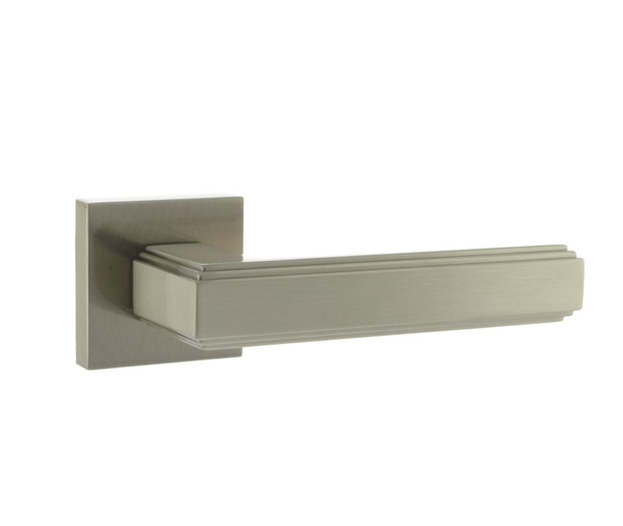 Set Forme FMS293SN Alila Satin Nickel Lever on Square Minimal Rose  