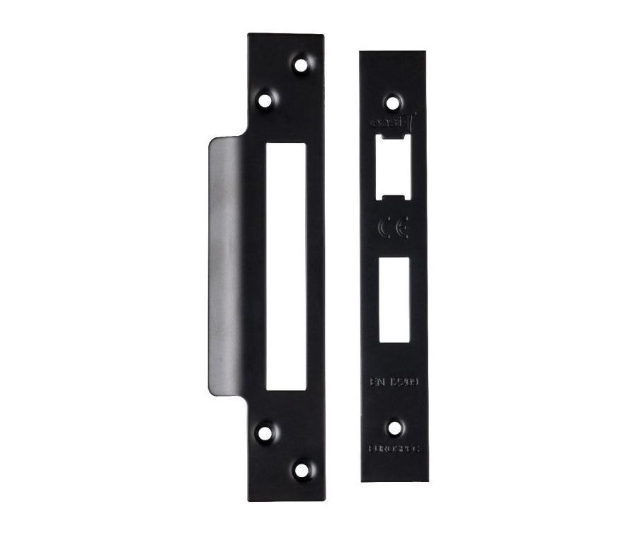 Matt Black T Forend Strike and Fixing Pack For Sashlocks | FSF5004MB
