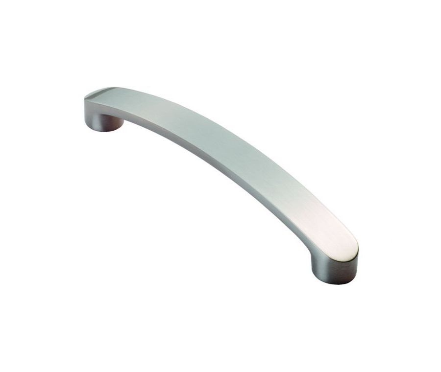 Satin Nickel 145mm Radiused End Flat Bow Handle | FTD2035ASN