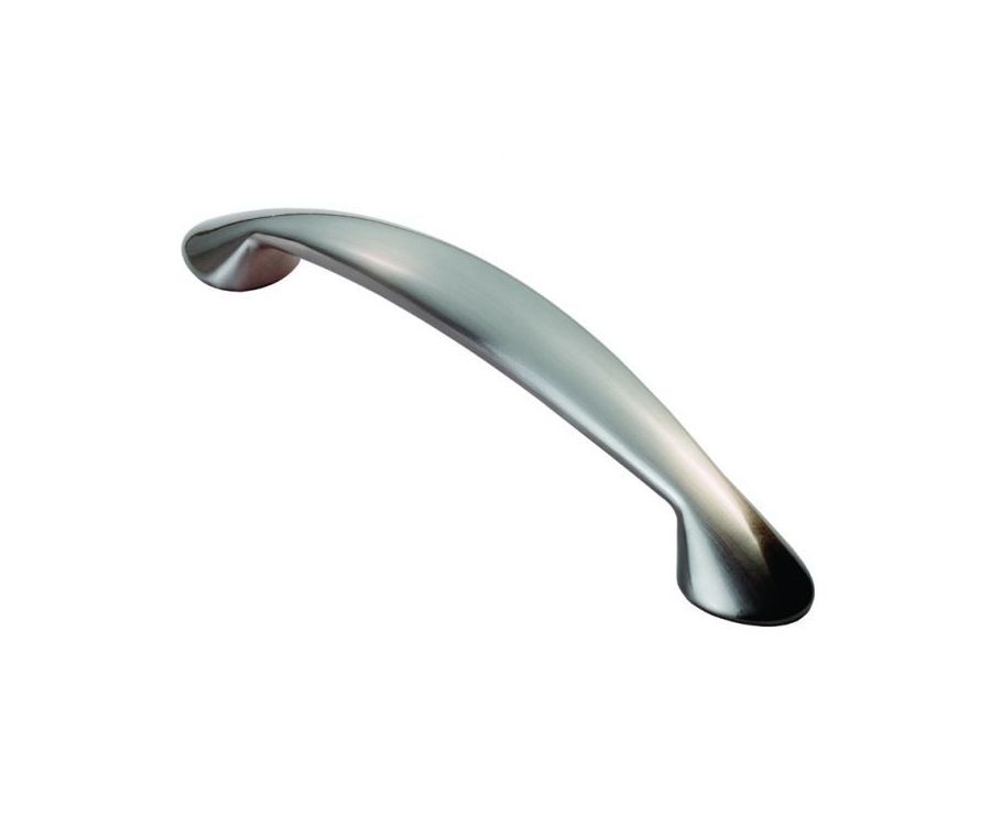 Satin Nickel 166mm Platypus Bow Handle | FTD343SN