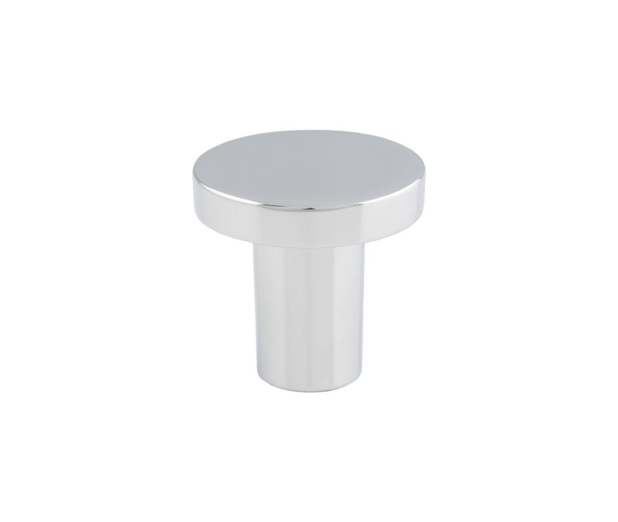 Polished Chrome 26mm Circular Cupboard Knob | FTD348APC