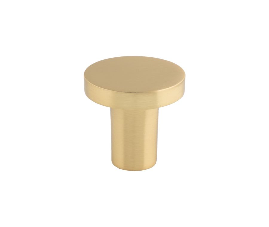 Satin Brass 26mm Circular Cupboard Knob | FTD348ASB