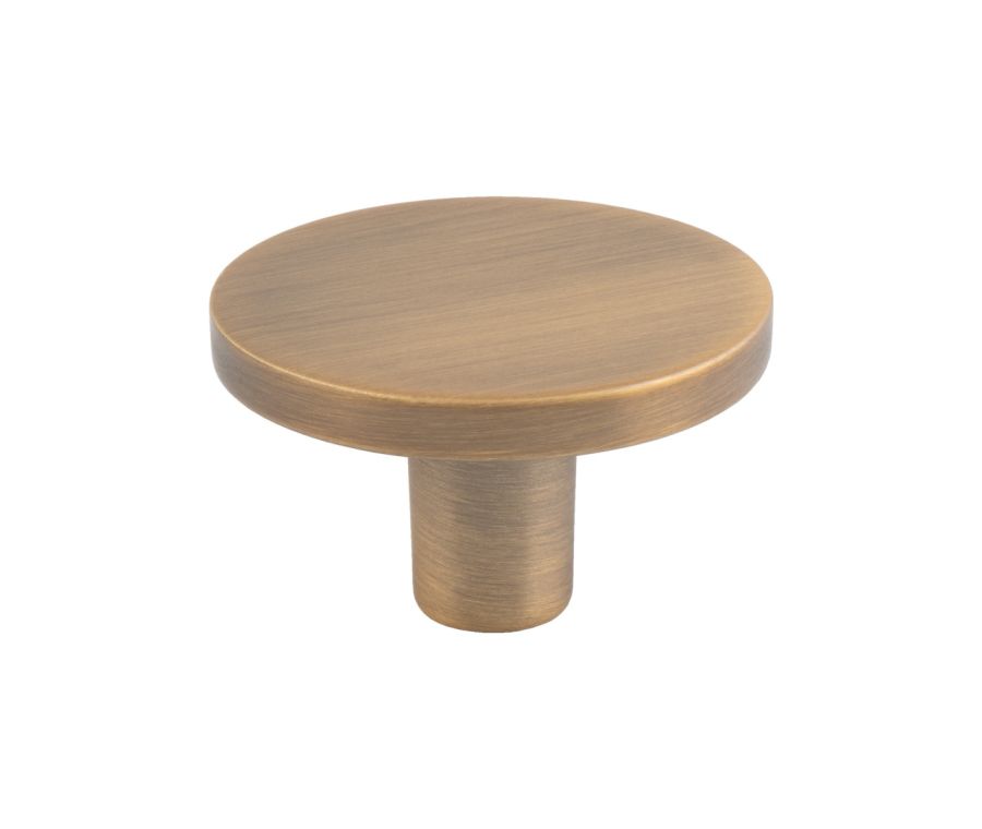 Antique Brass 41mm Circular Cupboard Knob | FTD348BAB