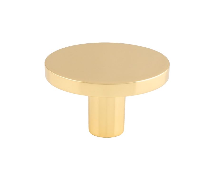 Polished Brass 41mm Circular Cupboard Knob | FTD348BPB