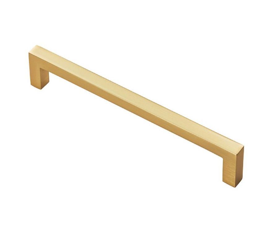 Satin Brass 320mm Square Section Block Cabinet Handle | FTD401FSB