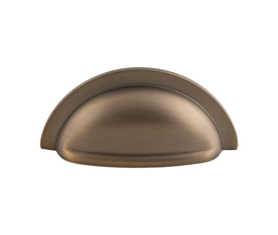 Antique Brass 76mm Oxford Cup Pull | FTD558AB