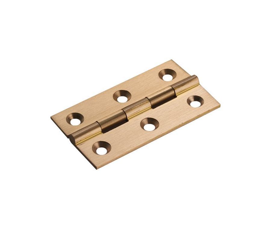 Pair 64mm Satin Brass Cabinet Hinge | FTD800DSB