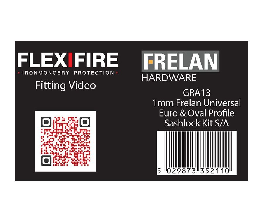 Frelan Universal kit for Euro/Oval sashlocks/deadlock 30/60 min