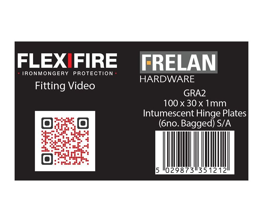 Frelan Kit for 102mm square hinges pack of 6 30 minute 1mm