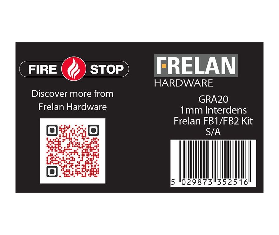 Frelan Kit for JLFB mortice locks 30/60 minute 1mm