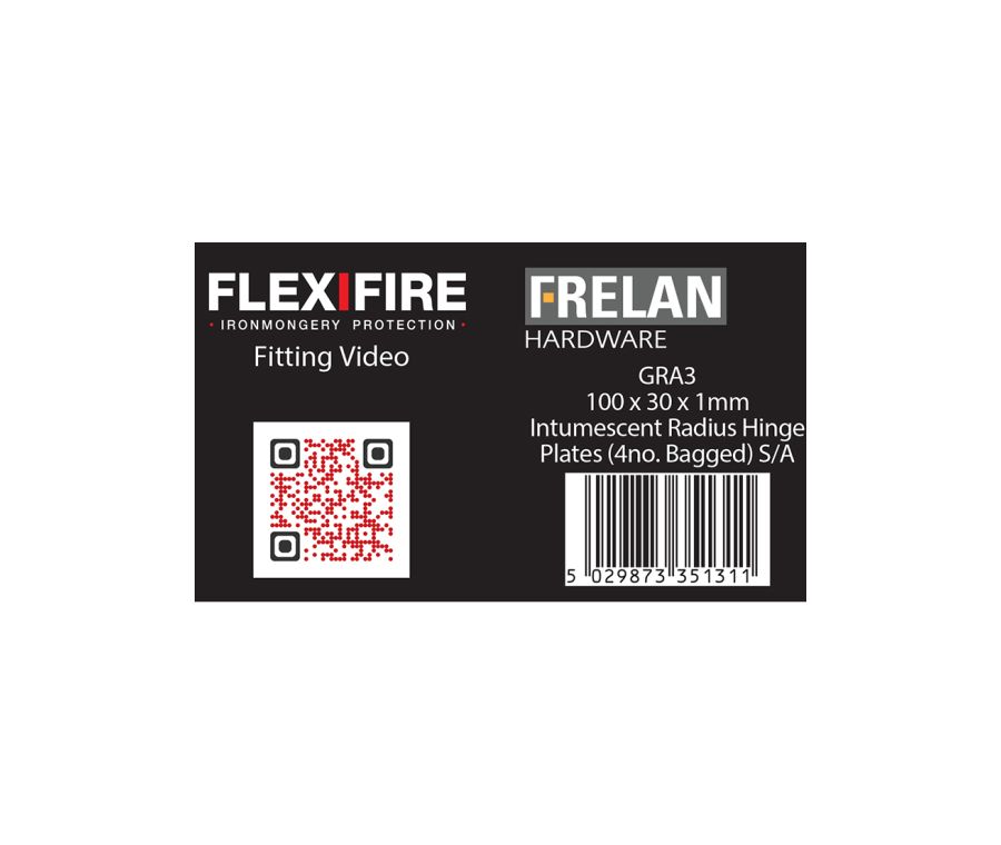 Frelan Kit for 102mm Radius hinges pack of 4 30 minute 1mm