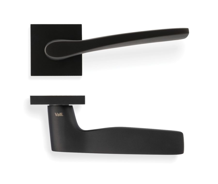 Set Valli Matt Black PVD H1018SQ Otello Lever Handle | Marius Schreyer