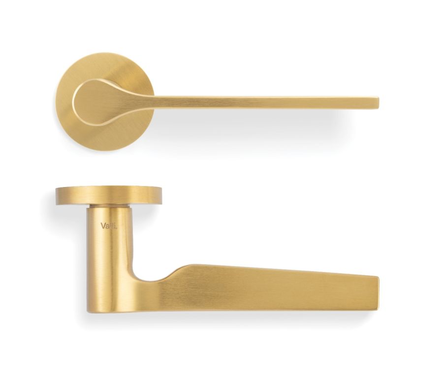 Set Valli Satin Brass PVD H1062 Carmen Lever Handle 