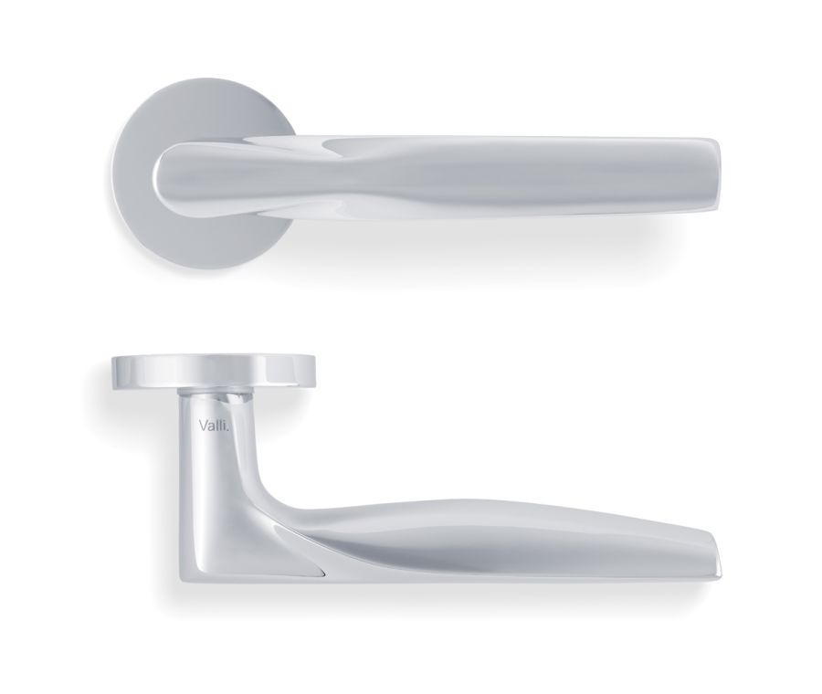Set Valli Polished Chrome PVD SOM Designer H359 Lever Handles | Skidmore, Owings & Merrill