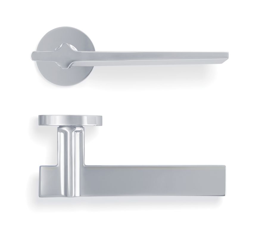 Set Valli Polished Chrome PVD H378 Yabu Pushelberg Designed Lever Handles 