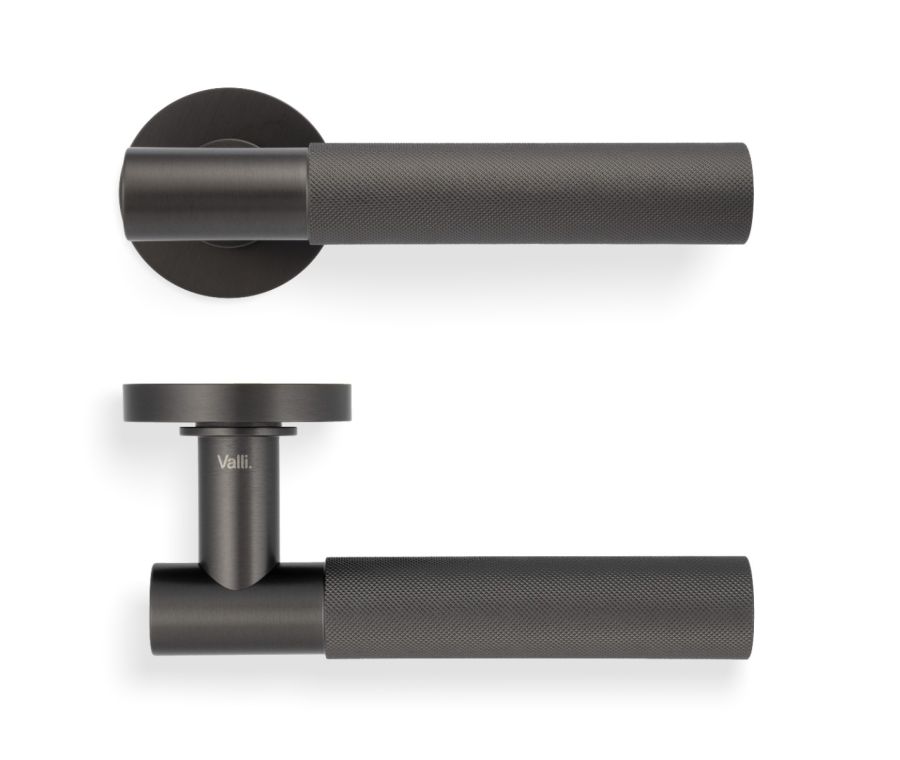 Set Valli Dark Bronze PVD H379 Antonio Citterio Knurled Lever Handle