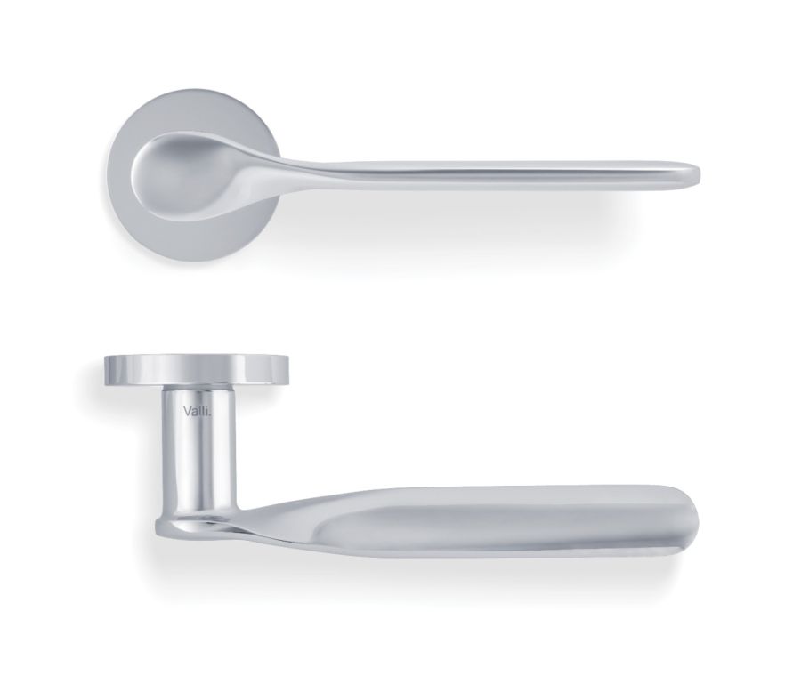 Set Valli Polished Chrome PVD H383 Perkins & Will Designed Lever Handle