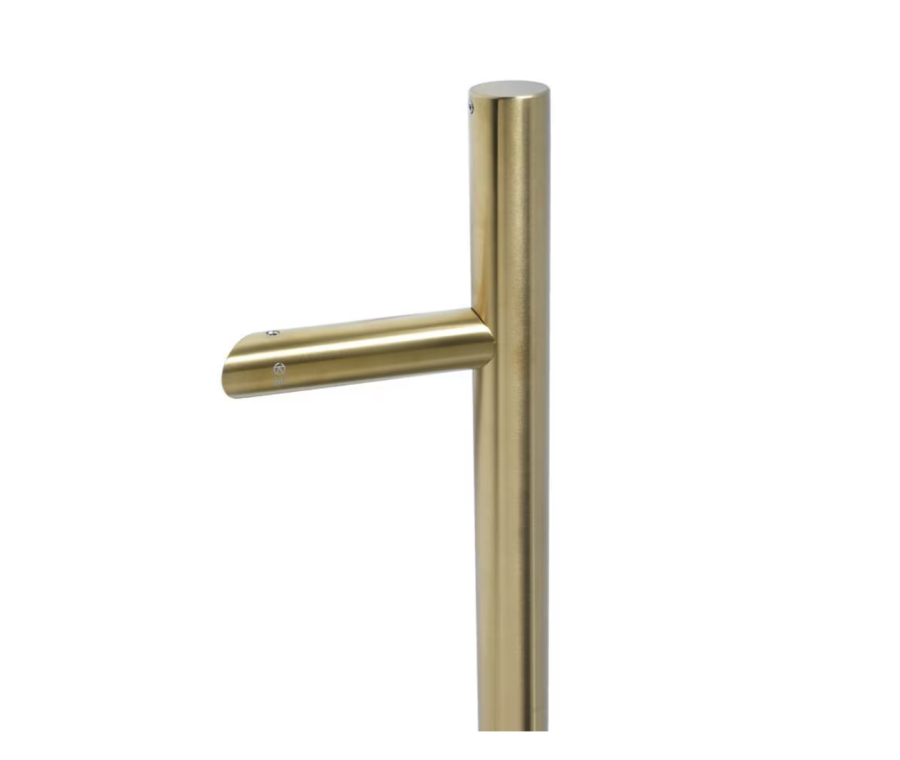 BLU HAB6 PVD Satin Brass Offset Round 'T' Back to Back Pull Handle | 1200mm | HAB6-1200-BB-PSB