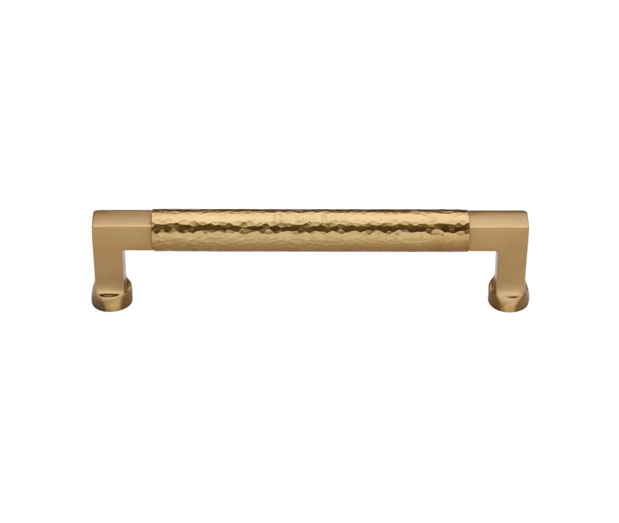 Heritage Brass Satin Brass Hammered Cabinet Pull 160mm