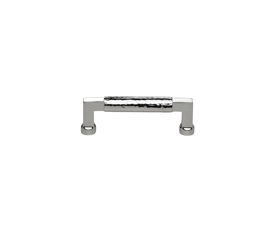 Heritage Brass Polished Chrome Hammered Cabinet Pull 101mm