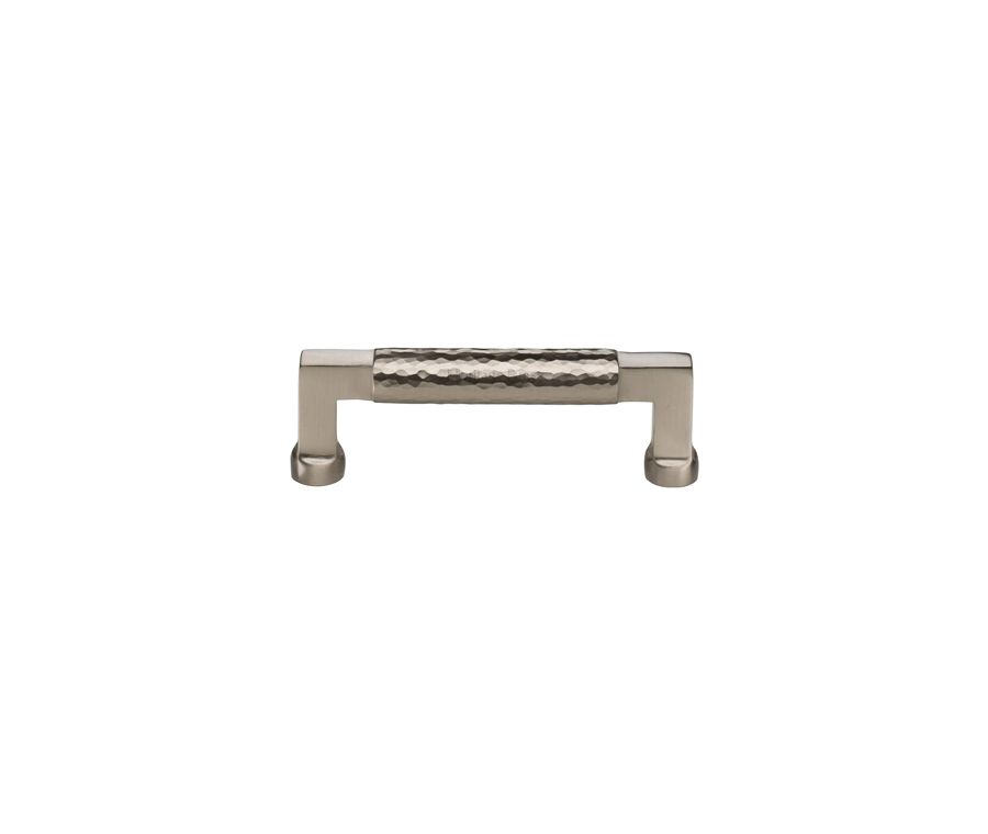 Heritage Brass Satin Nickel Hammered Cabinet Pull 101mm