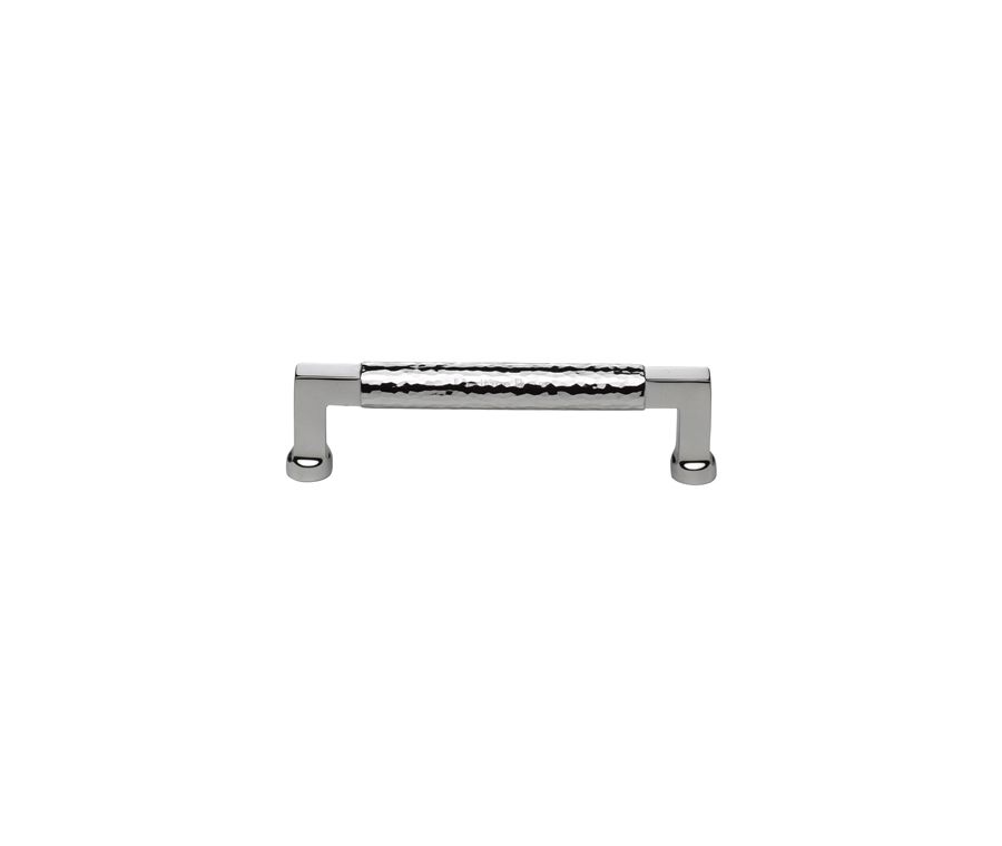 Heritage Brass Polished Chrome Hammered Cabinet Pull 128mm