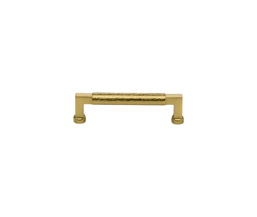 Heritage Brass Satin Brass Hammered Cabinet Pull 128mm