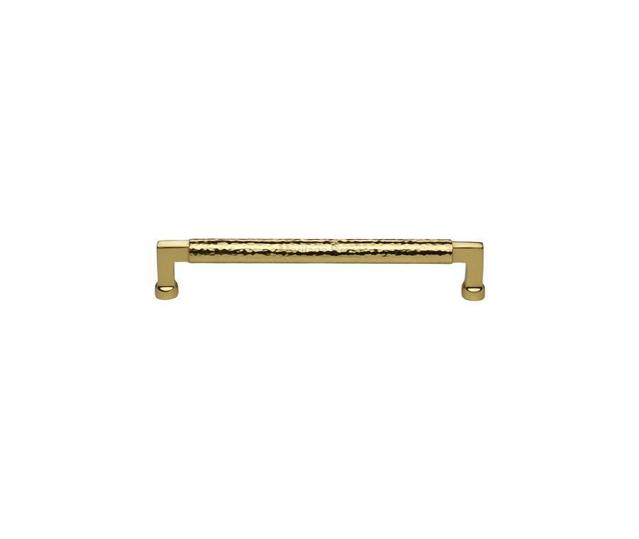 Heritage Brass Polished Brass Hammered Cabinet Pull 203mm