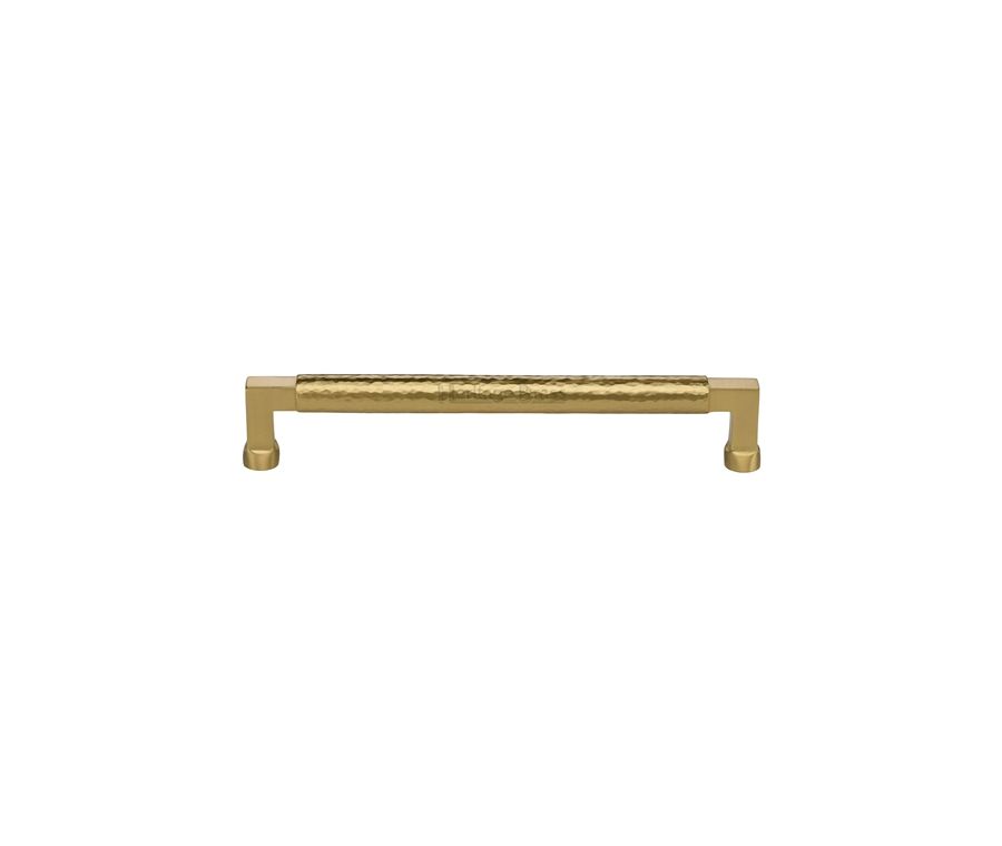 Heritage Brass Satin Brass Hammered Cabinet Pull 203mm
