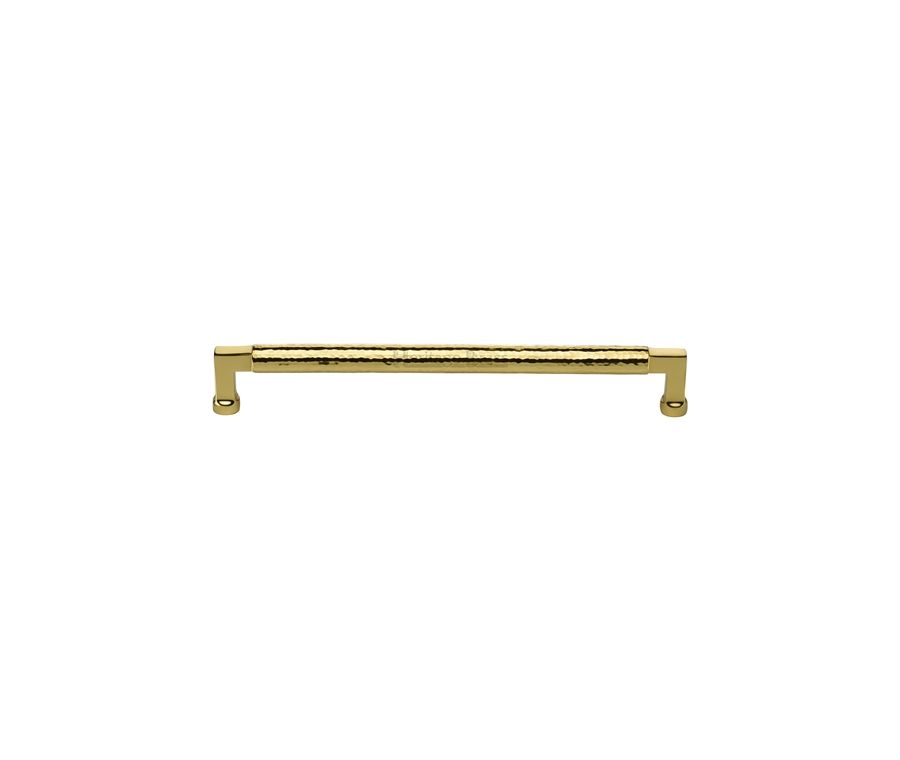 Heritage Brass Polished Brass Hammered Cabinet Pull 254mm