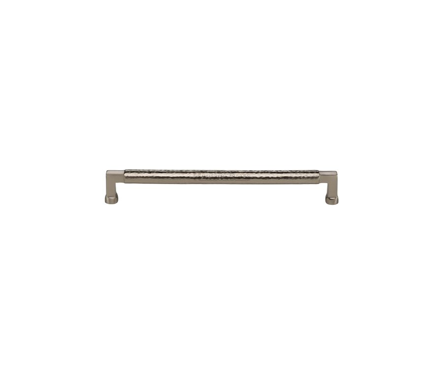 Heritage Brass Satin Nickel Hammered Cabinet Pull 254mm