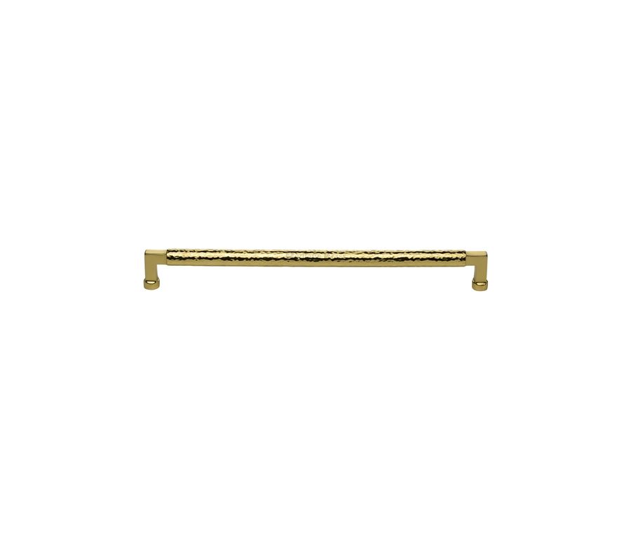 Heritage Brass Polished Brass Hammered Cabinet Pull 320mm