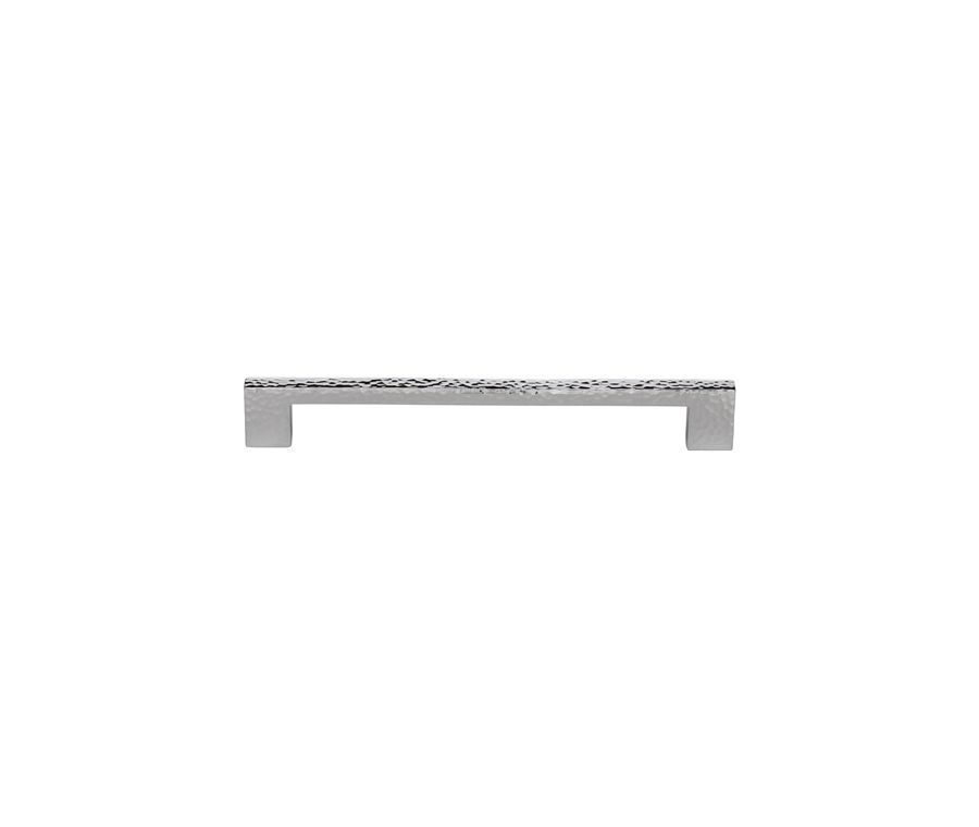 Heritage Brass Polished Chrome Metro Cabinet Pull Hammered Design 192mm