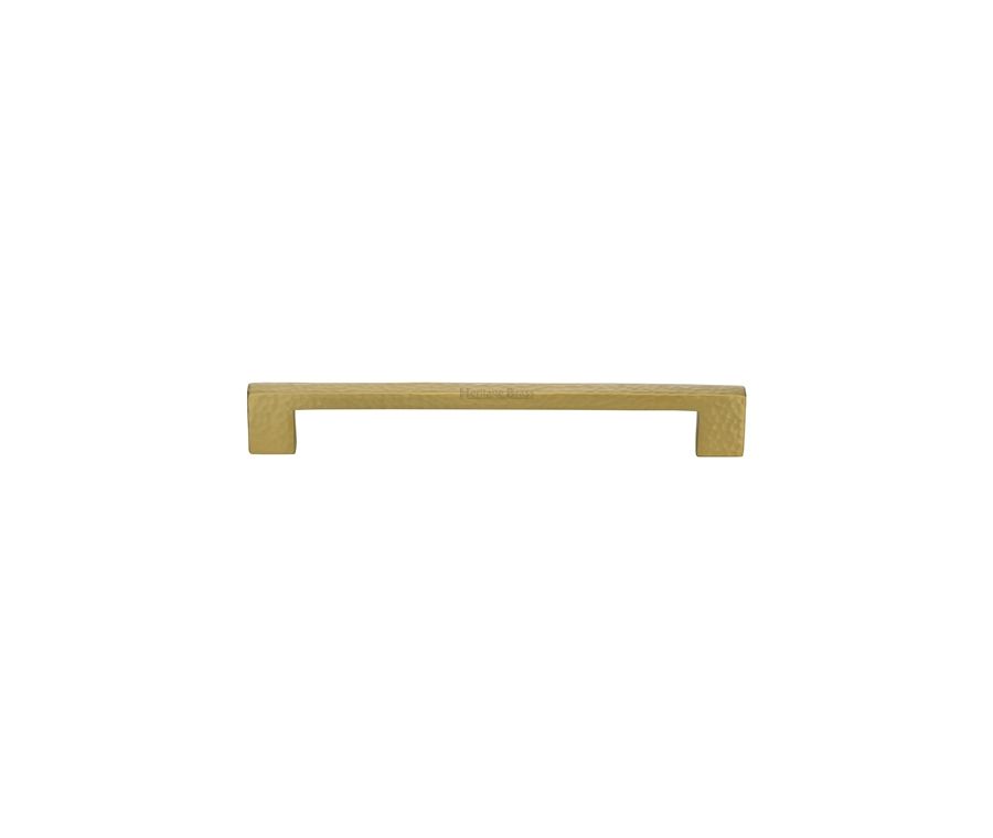 Heritage Brass Antique Brass Metro Cabinet Pull Hammered Design 192mm
