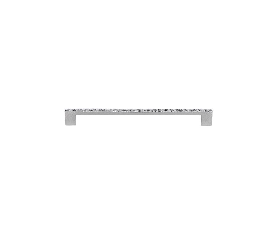 Heritage Brass Polished Chrome Metro Cabinet Pull Hammered Design 256mm