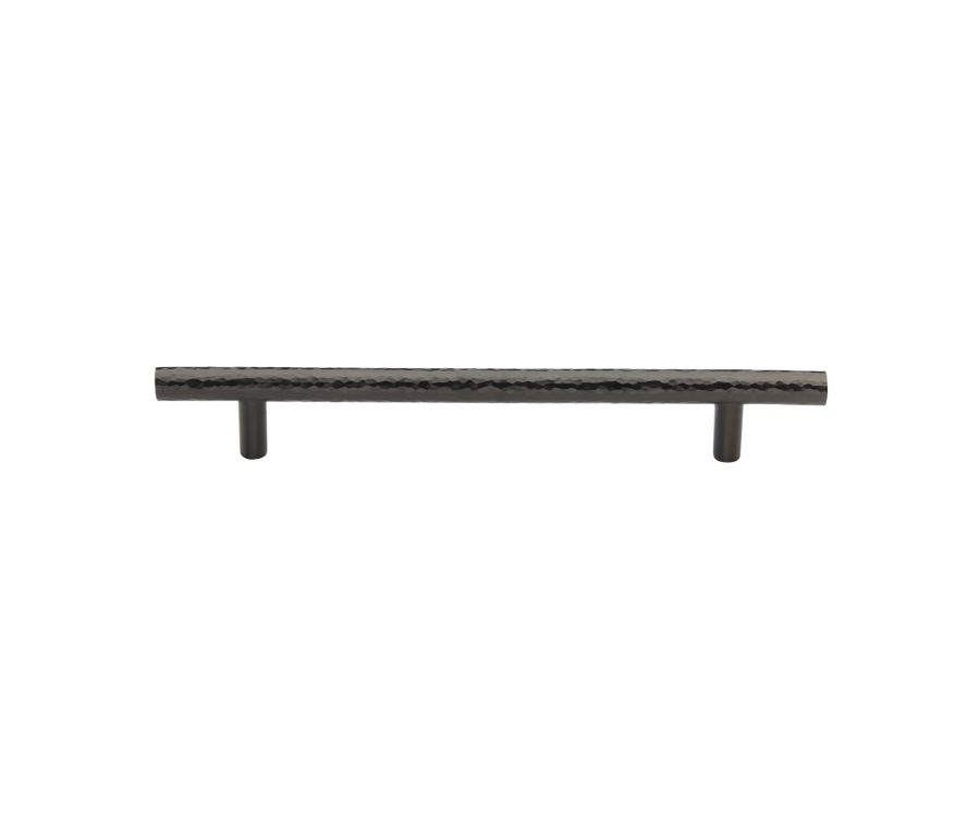 Heritage Brass Matt Bronze T-Bar Cabinet Pull Hammered Design 160mm