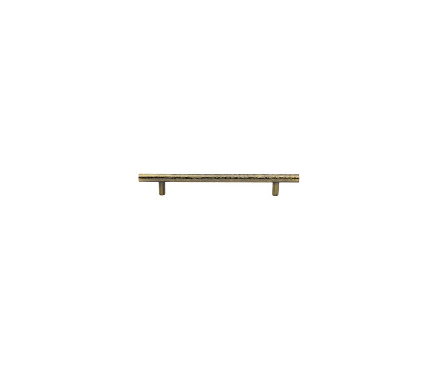 Heritage Brass Antique Brass T-Bar Cabinet Pull Hammered Design 101mm