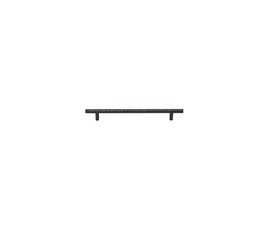 Heritage Brass Matt Bronze T-Bar Cabinet Pull Hammered Design 128mm