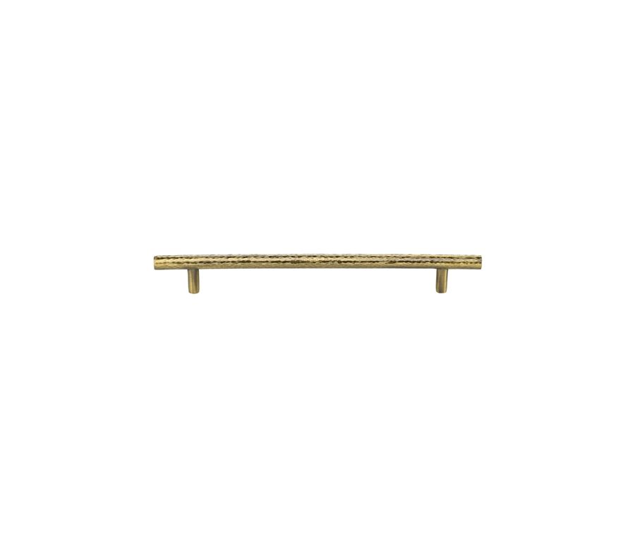 Heritage Brass Antique Brass T-Bar Cabinet Pull Hammered Design 203mm