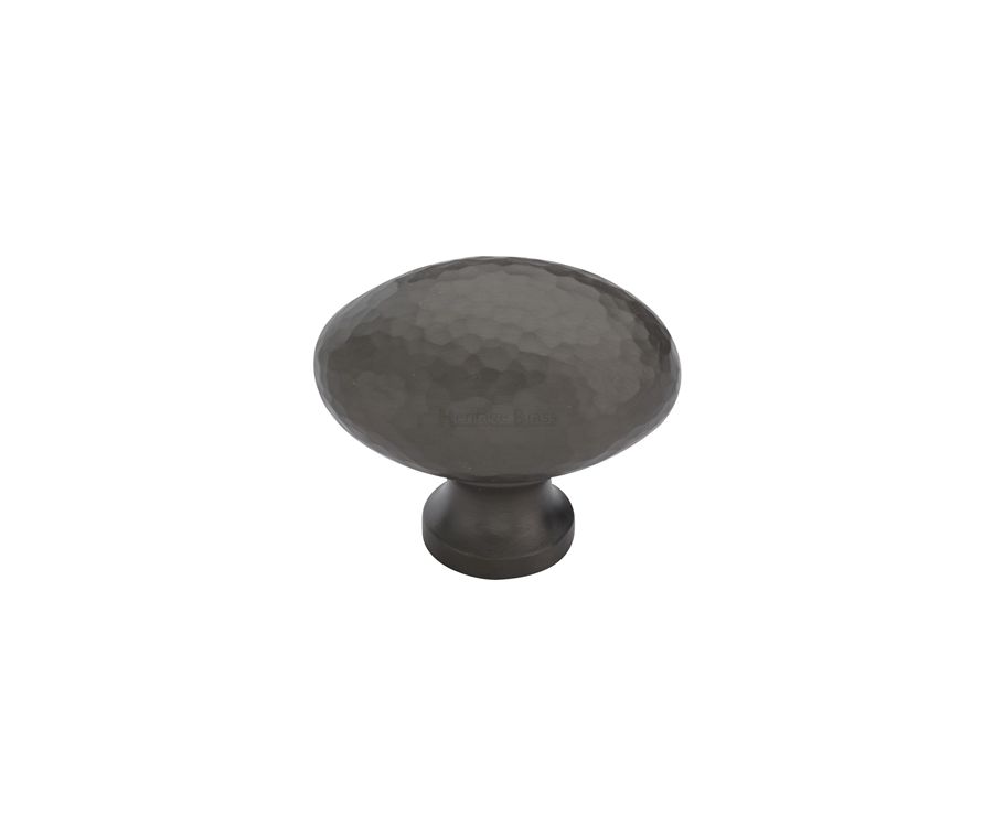 Heritage Brass Matt Bronze Ball Cabinet Knob Hammered Design 38mm