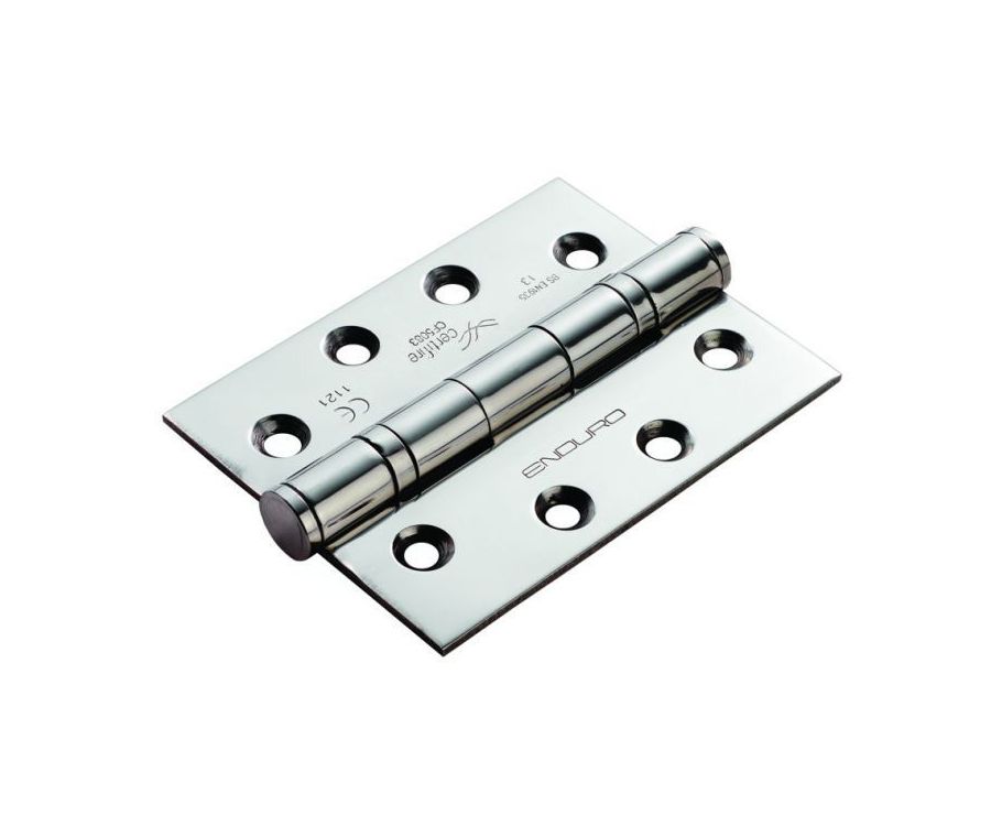 Pair 102mm Grade 13 Bright Stainless Steel Ball Bearing Hinge | HIN1433P/13BSS