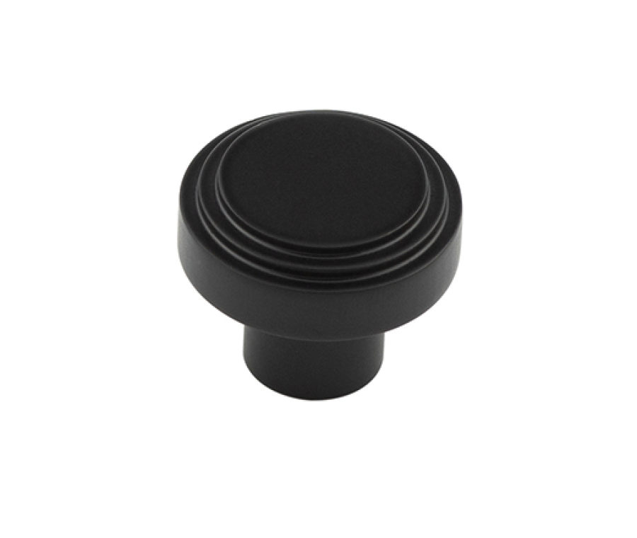 Hoxton Matt Black 30mm Cropley Cupboard Knob | HOX1030MB
