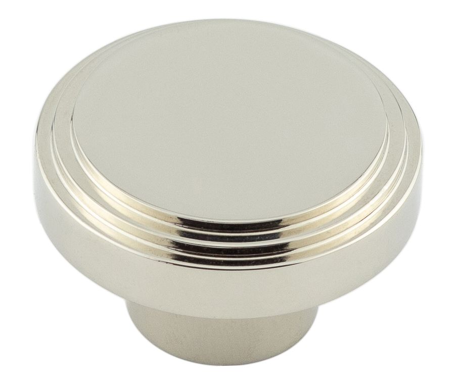 Hoxton Polished Nickel 40mm Cropley Cupboard Knob | HOX1040PN