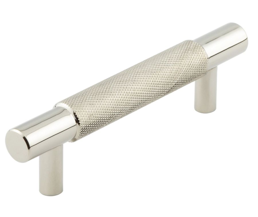 Hoxton Polished Nickel Taplow 96mm Knurled Cabinet Handle | HOX2050PN