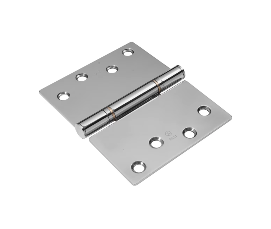 BLU Polished Stainless Steel 125 x 102mm Projection Hinge - Square Corner   |  HQ45-PSS