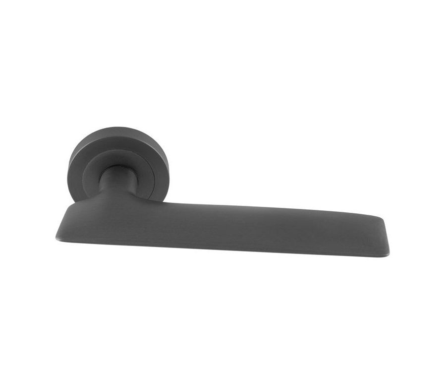 Set Manital Anthracite Hygge Lever Furniture on square rose | HYD5ANT