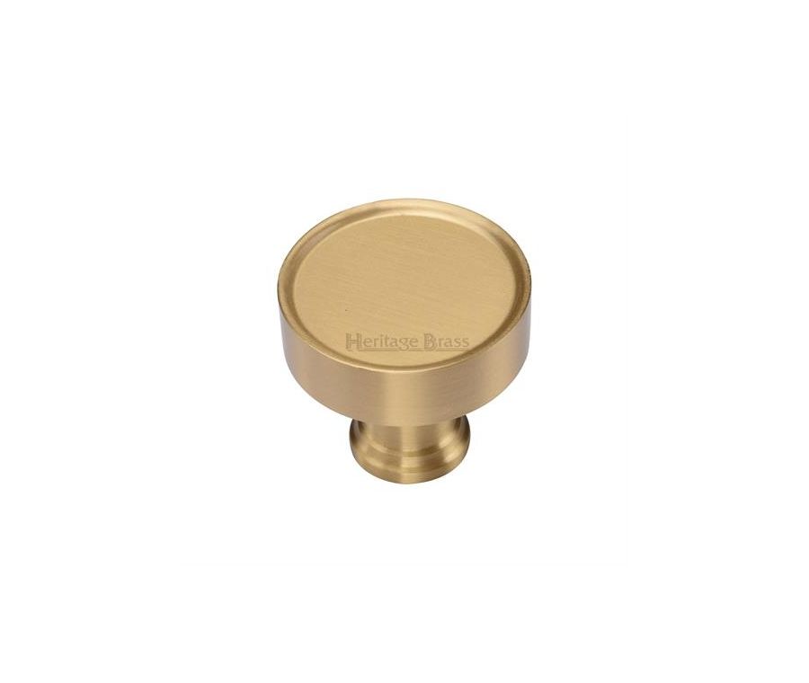 Heritage Brass Satin Brass Florence Cabinet Knob 32mm
