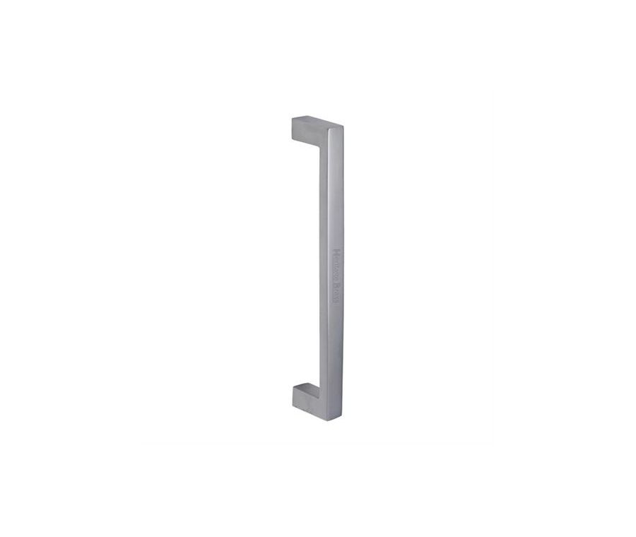 Heritage Brass Satin Chrome Contemporary Door Pull Handle 245mm