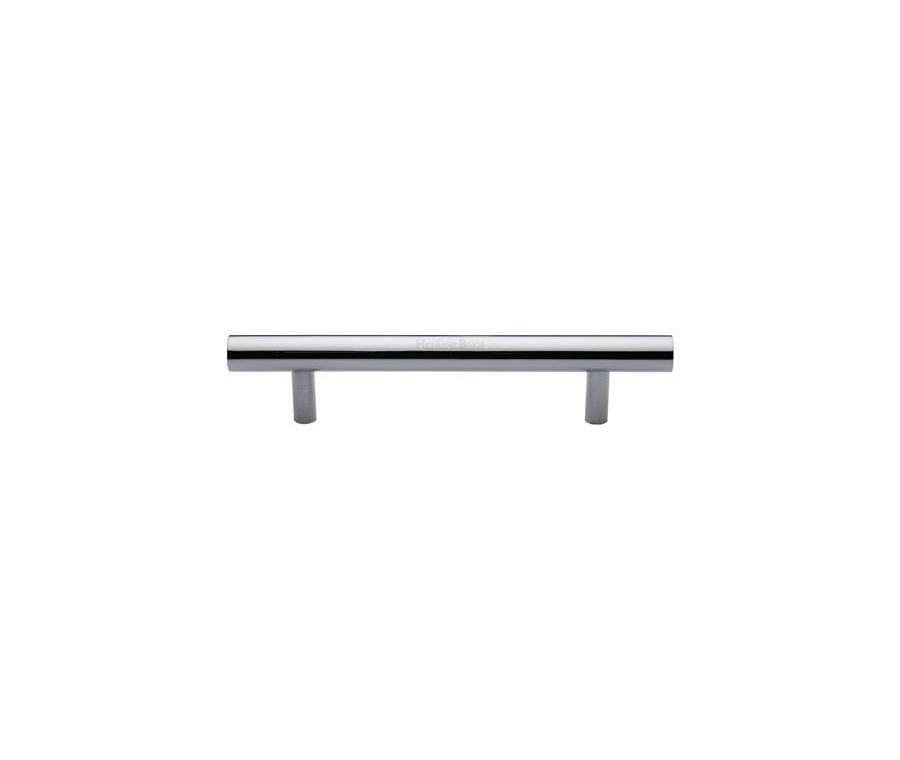 Heritage Brass Polished Chrome Bar Door Pull Handle 305mm